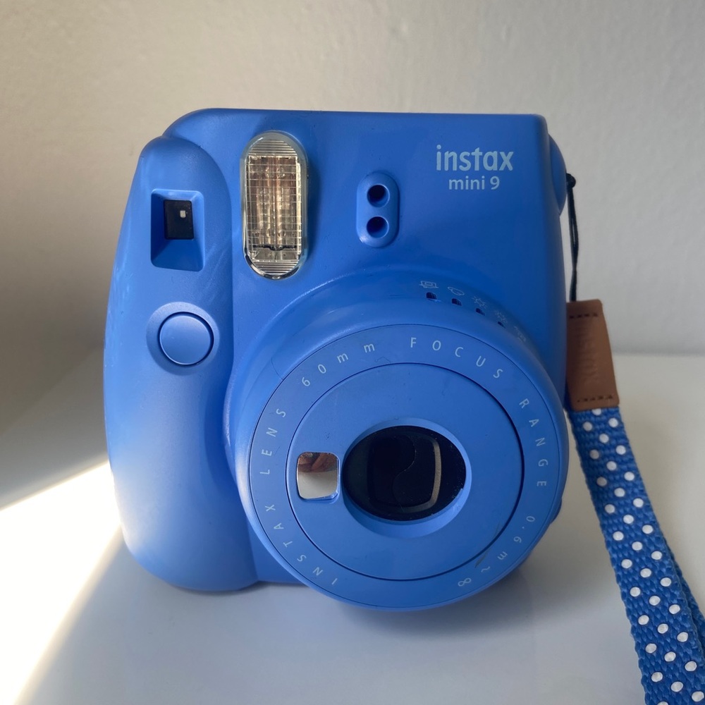 Fujifilm Instax Mini 9 Instant Camera, Cobalt Blue